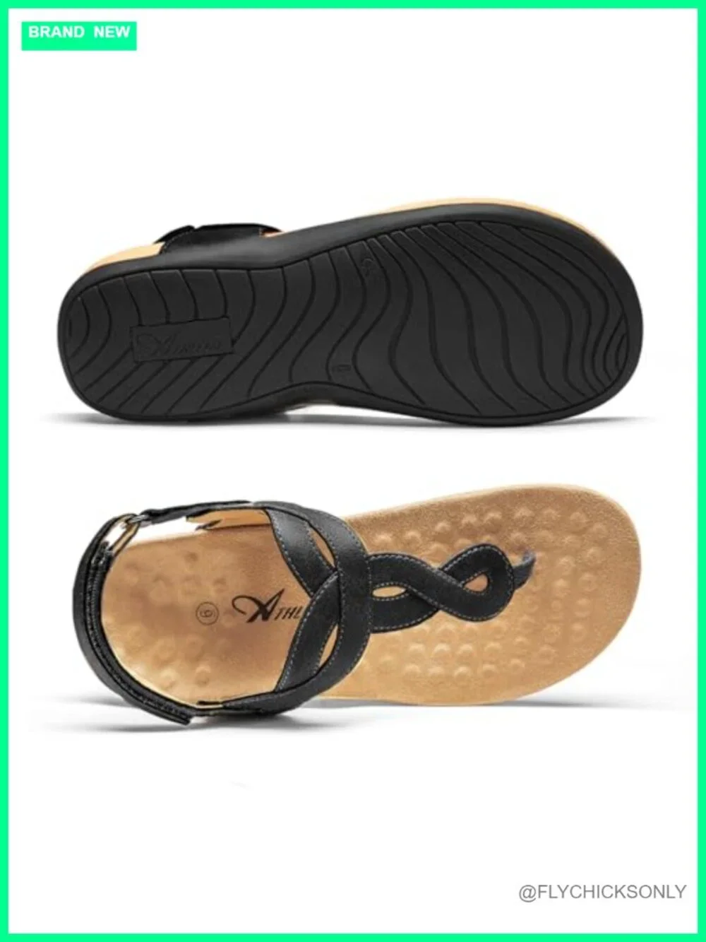 Orthopedic Arch Support T-Strap Thong Sandals Flat Casual